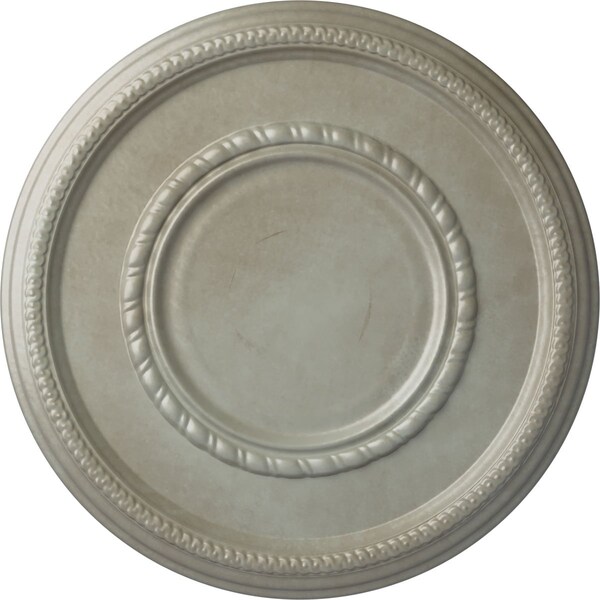 Ekena Millwork Federal Roped Large Ceiling Medallion (Fits Canopies up to 7 3/4"), 17 3/8"OD x 1 1/8"P, Flash Gold CM17FEFLS - main
